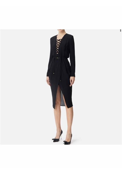 abito in georgette con lacci ELISABETTA FRANCHI | Abiti | AB76451E2110